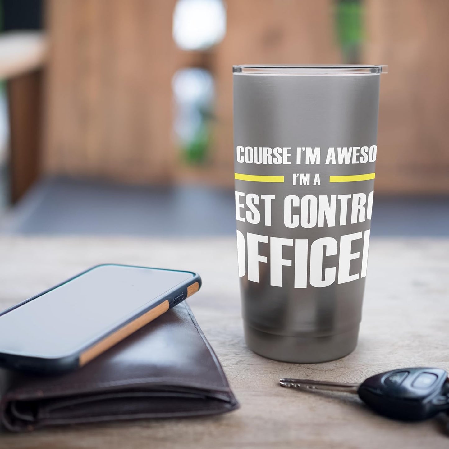 The Original Awesome Pest Control Officer Stainless Steel Insulated Tumbler