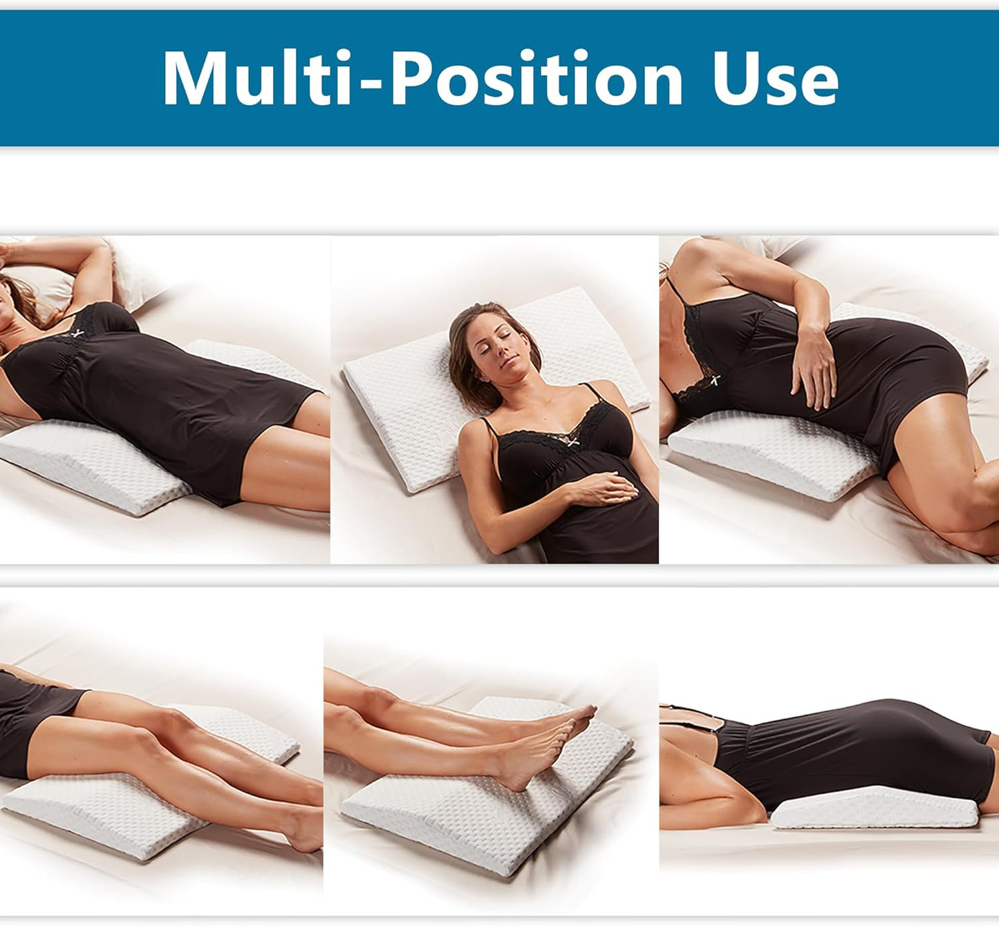 ComfiLife Lumbar Support Pillow for Sleeping Memory Foam Pillow for Ba