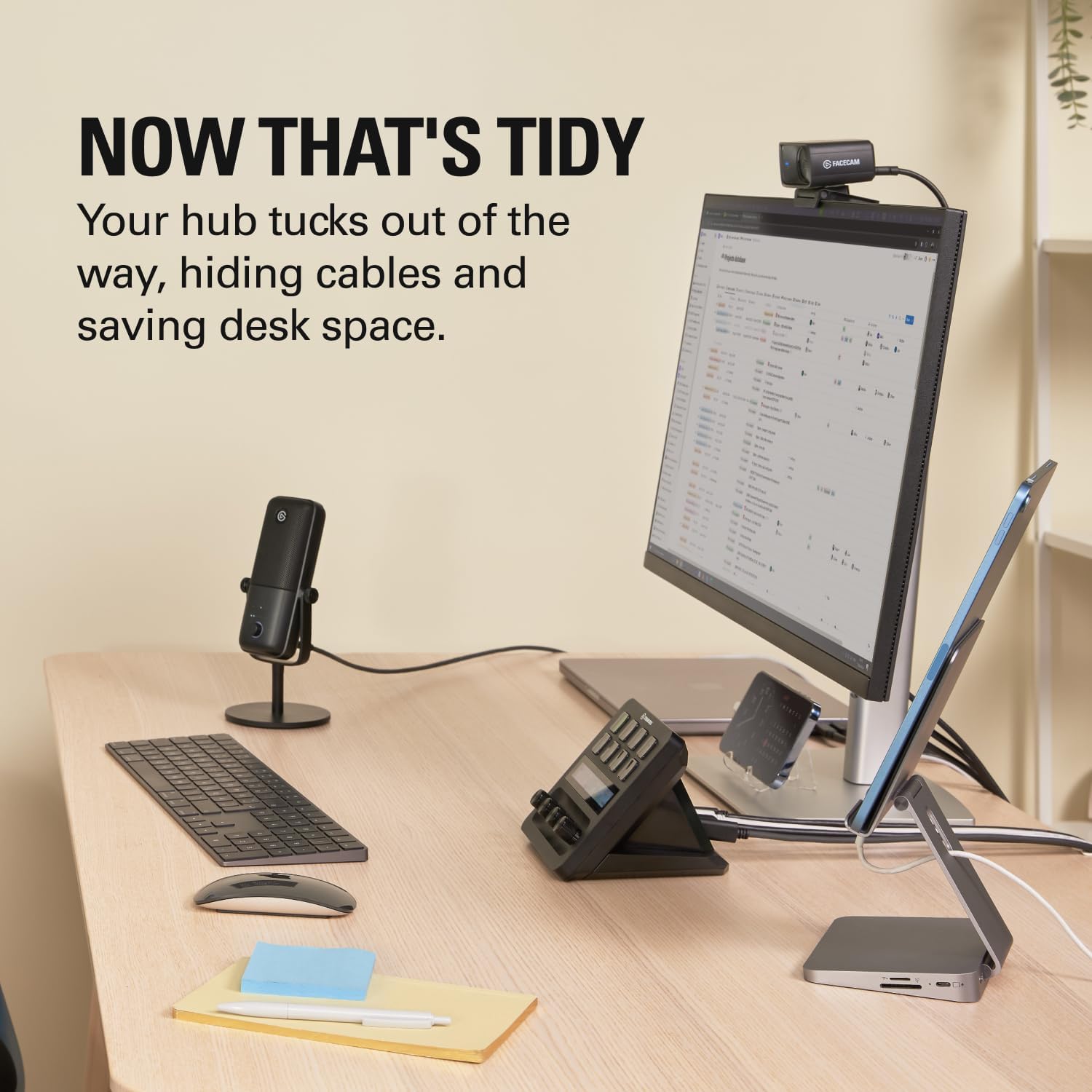 Elgato USB Hub – For Stream Deck +, 2 USB-C Ports/2 USB-A Ports, Power