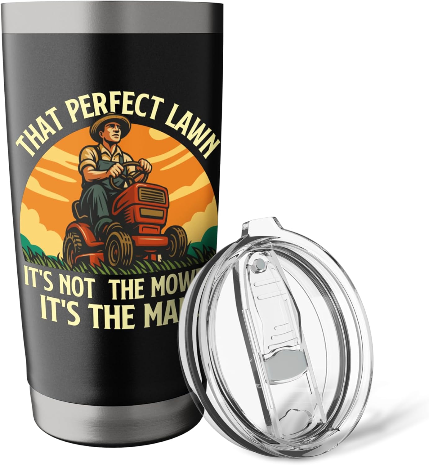 That Perfect Lawn - Landscaping Lawn Mower Mowing Stainless Steel Insulated Tumbler