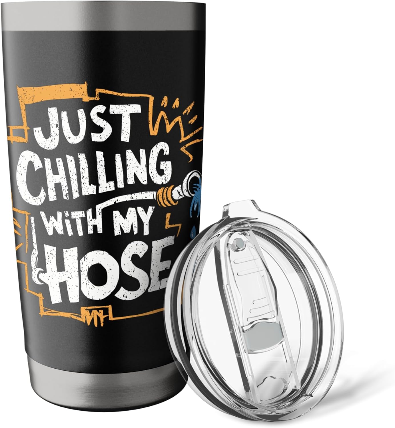 Lawn Care Humor - Chilling With My Hose Stainless Steel Insulated Tumbler