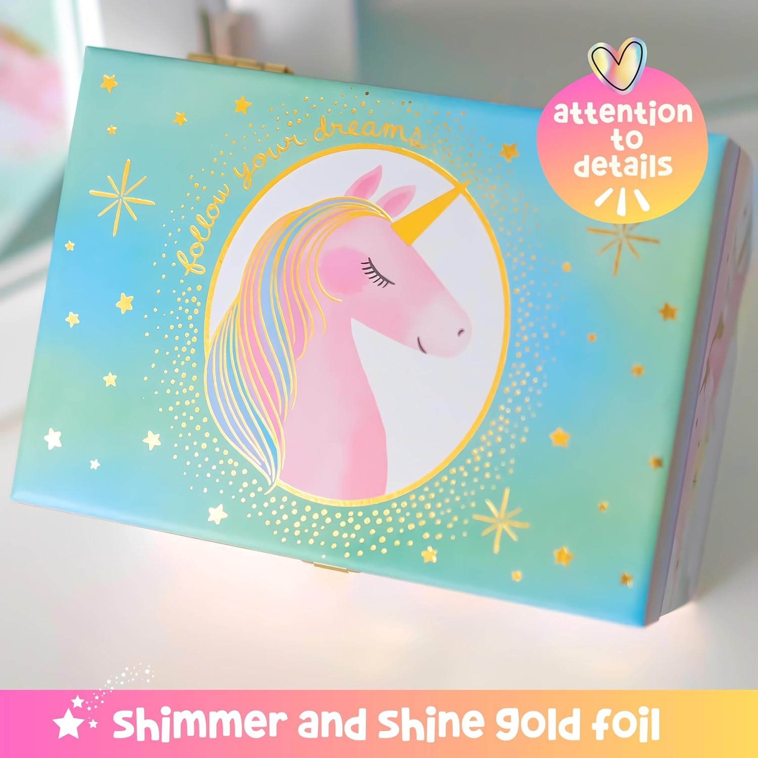 Giggle & Honey® Musical Jewelry Box for Girls - Kids Jewelry Box, Unic