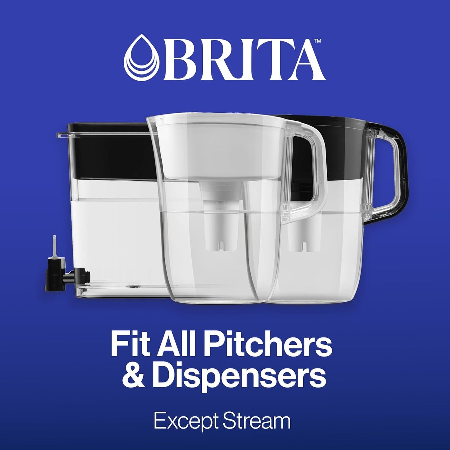 Brita Water Pitcher, Metro Elite Filter, Removes 99% of Lead, Includes