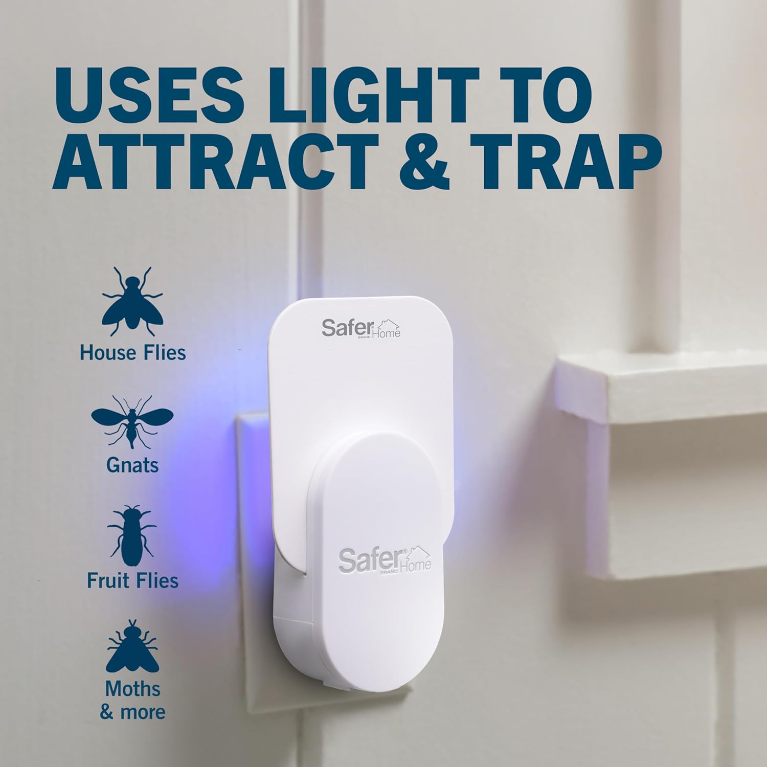 Safer Home Indoor Plug-In Fly Trap - SH502 - Effective Fruit Fly Traps