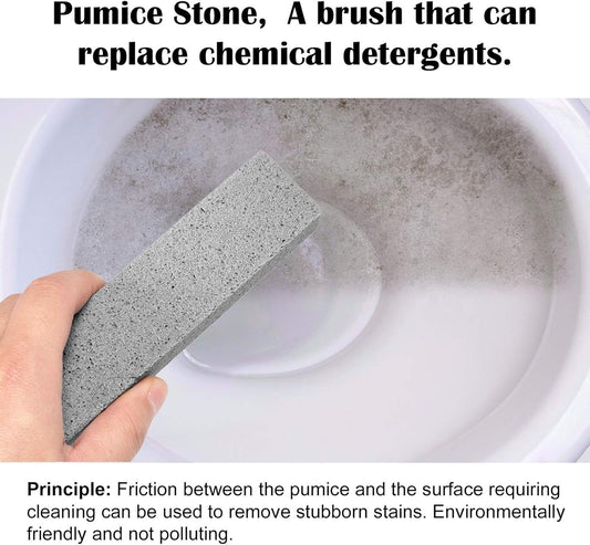 8 Pack Pumice Stone for Toilet Bowl Cleaning, Scouring Stick Remove To
