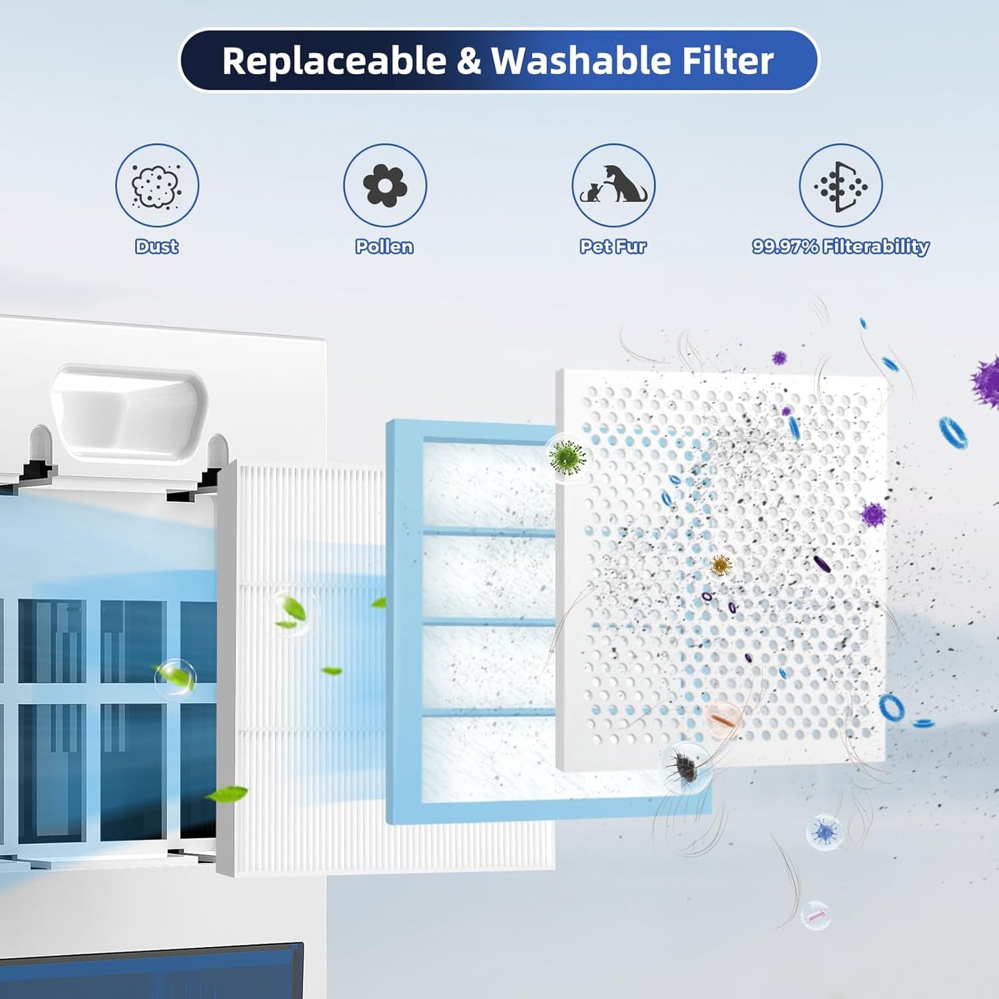 Dehumidifier, 98OZ Dehumidifiers for Home(1000sq.ft), Humidity Display Dehumidifier for Basement Bathroom Bedroom, Auto Shut Off, Washable Filter, Drain Hose, Timer, 7 Ambient Lights, Gray