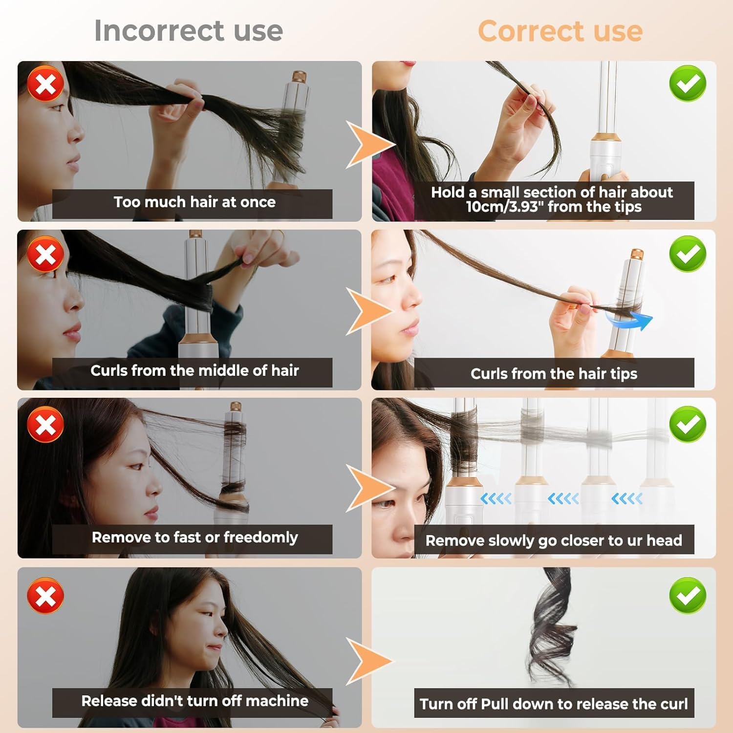 Hair Dryer Brush 5 in 1, Negative Ion Blow Dryer Brush Set - 110,000 R