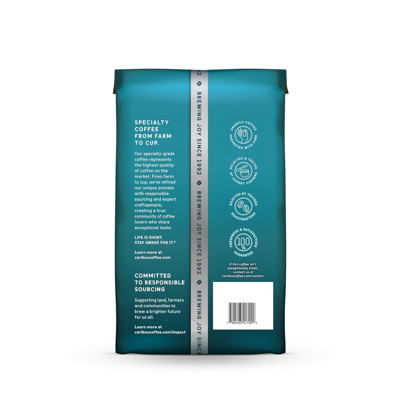 Caribou Coffee, Light Roast Ground Coffee, 100% Arabica Coffee - Daybreak Morning Blend 20 Ounce Bag