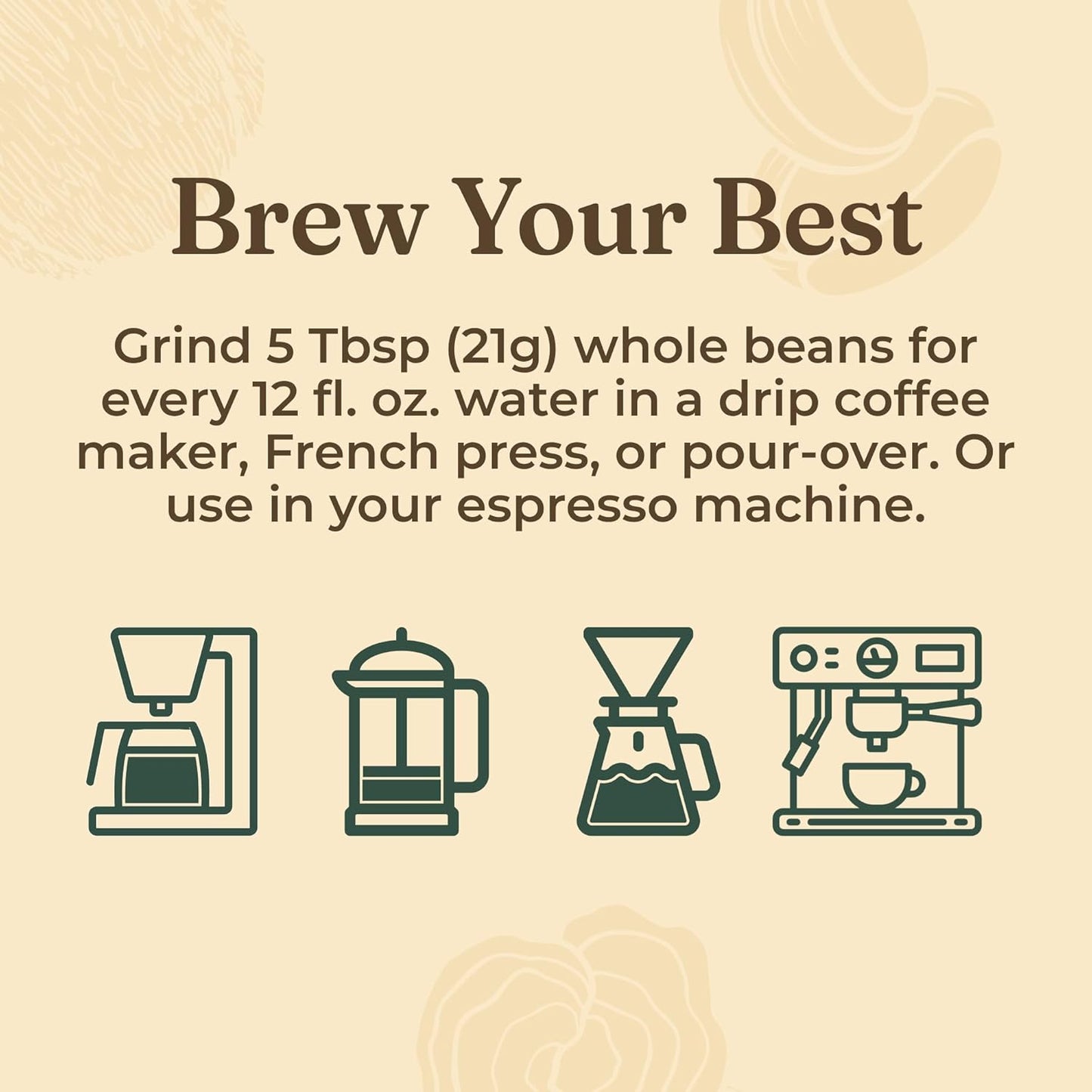 Four Sigmatic Dark Roast Organic Whole Bean Coffee | Gourmet Nootropic Mushroom Coffee Beans with Lion's Mane & Chaga Mushrooms for Enhanced Brain Function and Immune Support | 12oz