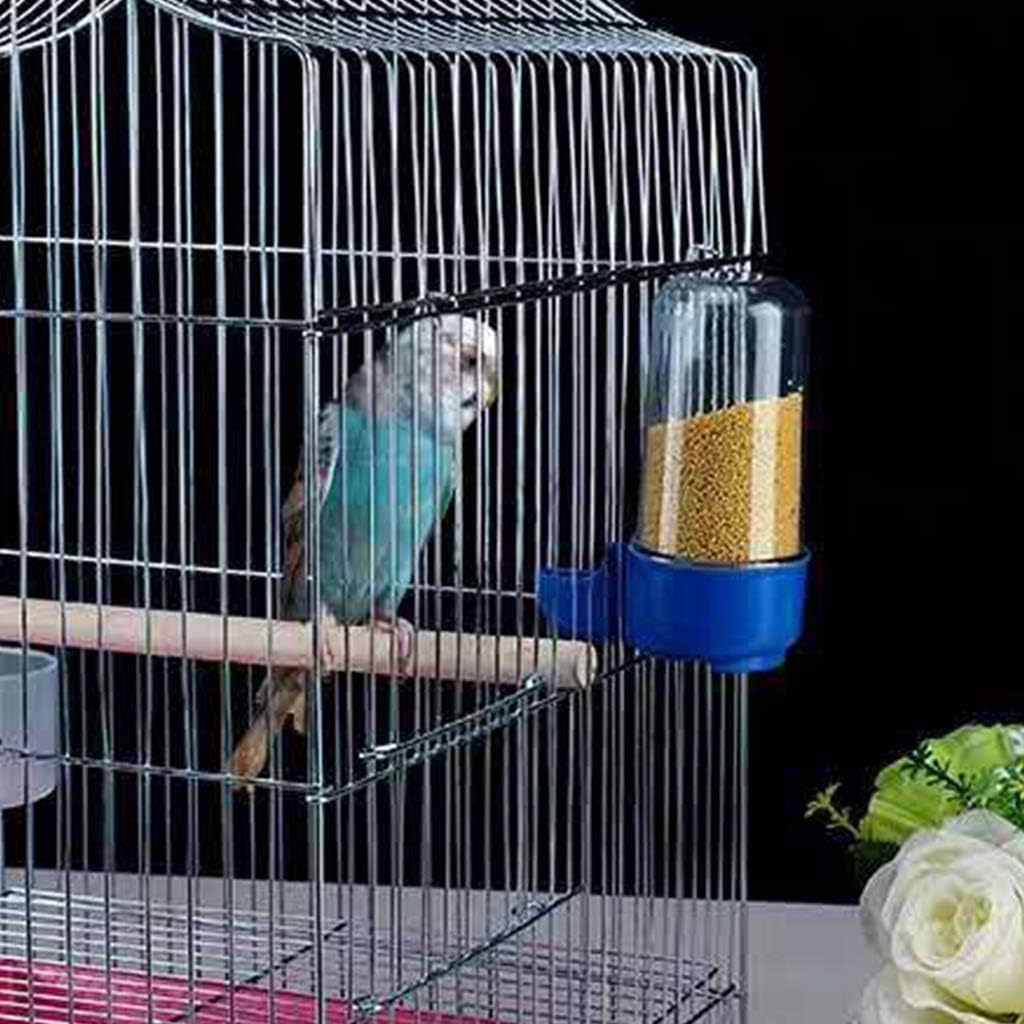 2-Piece Bird Water Dispenser for Cage Automatic Parrot Waterer Parakeet Feeder 3.4oz 2oz Food Container