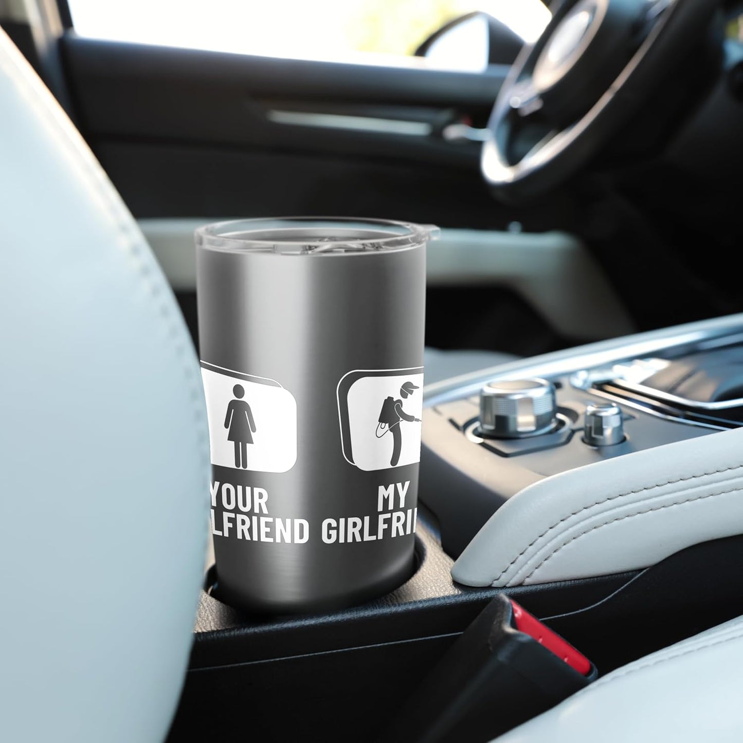 Pest Control Your Girlfriend My Girlfriend Exterminator Stainless Steel Insulated Tumbler