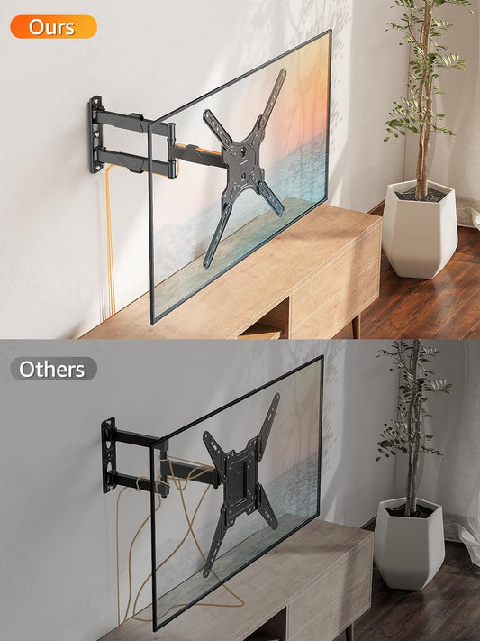 ELIVED TV Wall Mount for Most 26-60 Inch TVs, Swivel and Tilt Full Mot