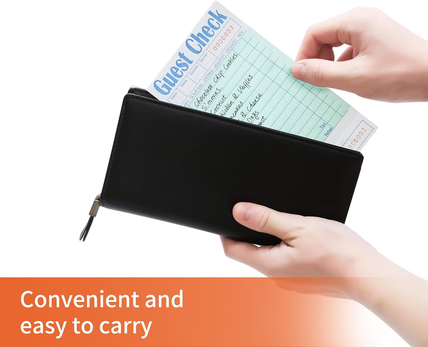 6 Pack Guest Checks Books for Servers Server Note Pads, Waiter Checkbook, Waitress Notepad for Restaurants, Paper Checks 50 Sheets/Pack, 300 Total Tickets
