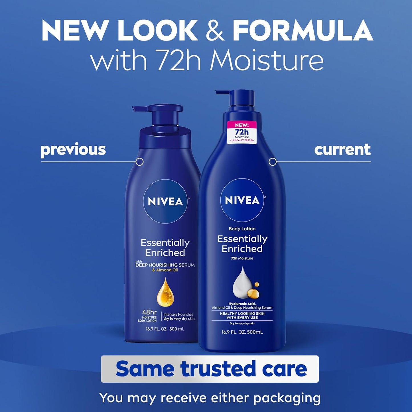 NIVEA Essentially Enriched Body Lotion for Very Dry Skin with Hyaluron