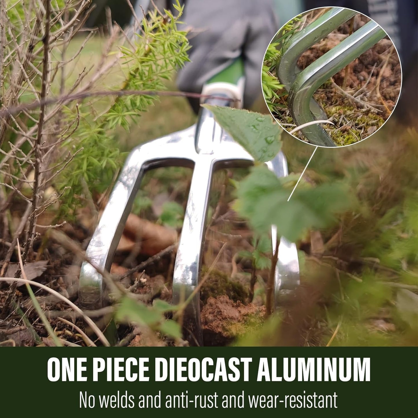 Aimerla Gardening Tools Set of 9 Heavy Duty Garden Tools with Non-Slip