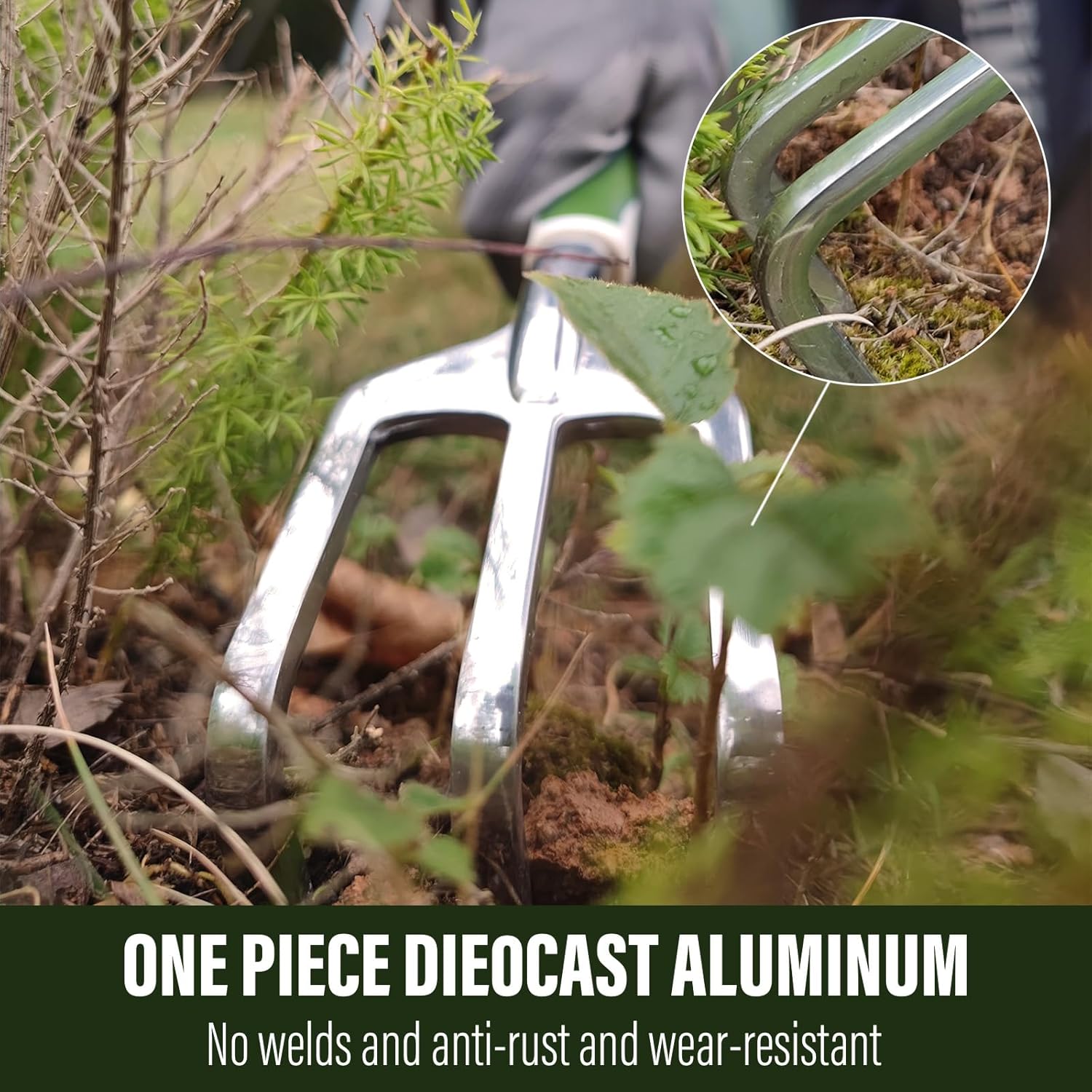 Aimerla Gardening Tools Set of 9 Heavy Duty Garden Tools with Non-Slip
