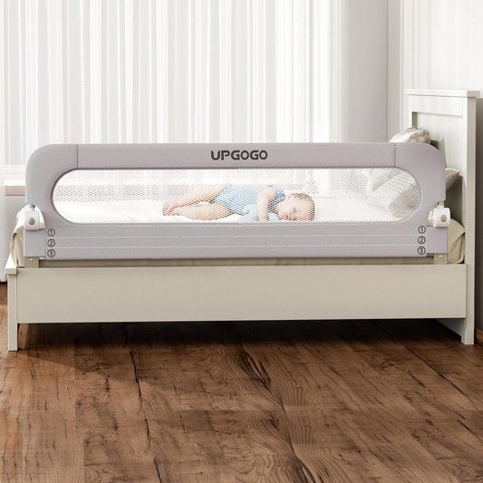 Folding Bed Rail for Toddlers,Baby Bed Rail Guard with Reinforced Anch