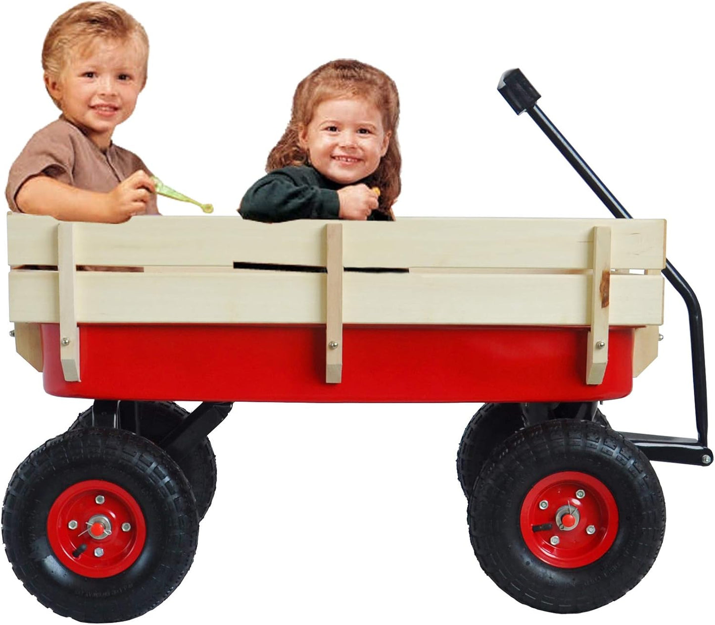 Garden Cart Outdoor Utility Wagon with Solid Wheels Beach Wagon,All Te