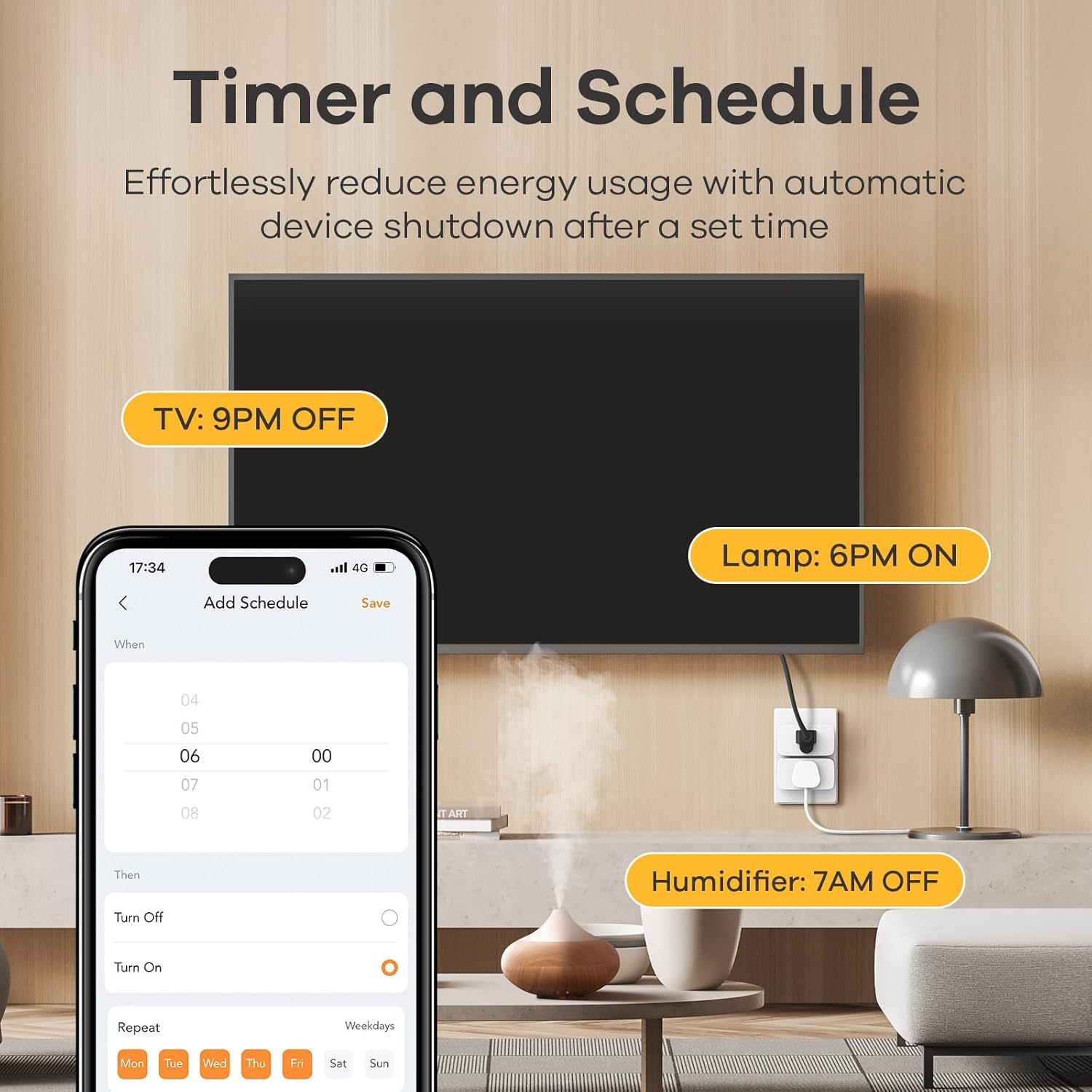 Linkind Matter Smart Plug, Work with Apple Home, Siri, Alexa, Google, 