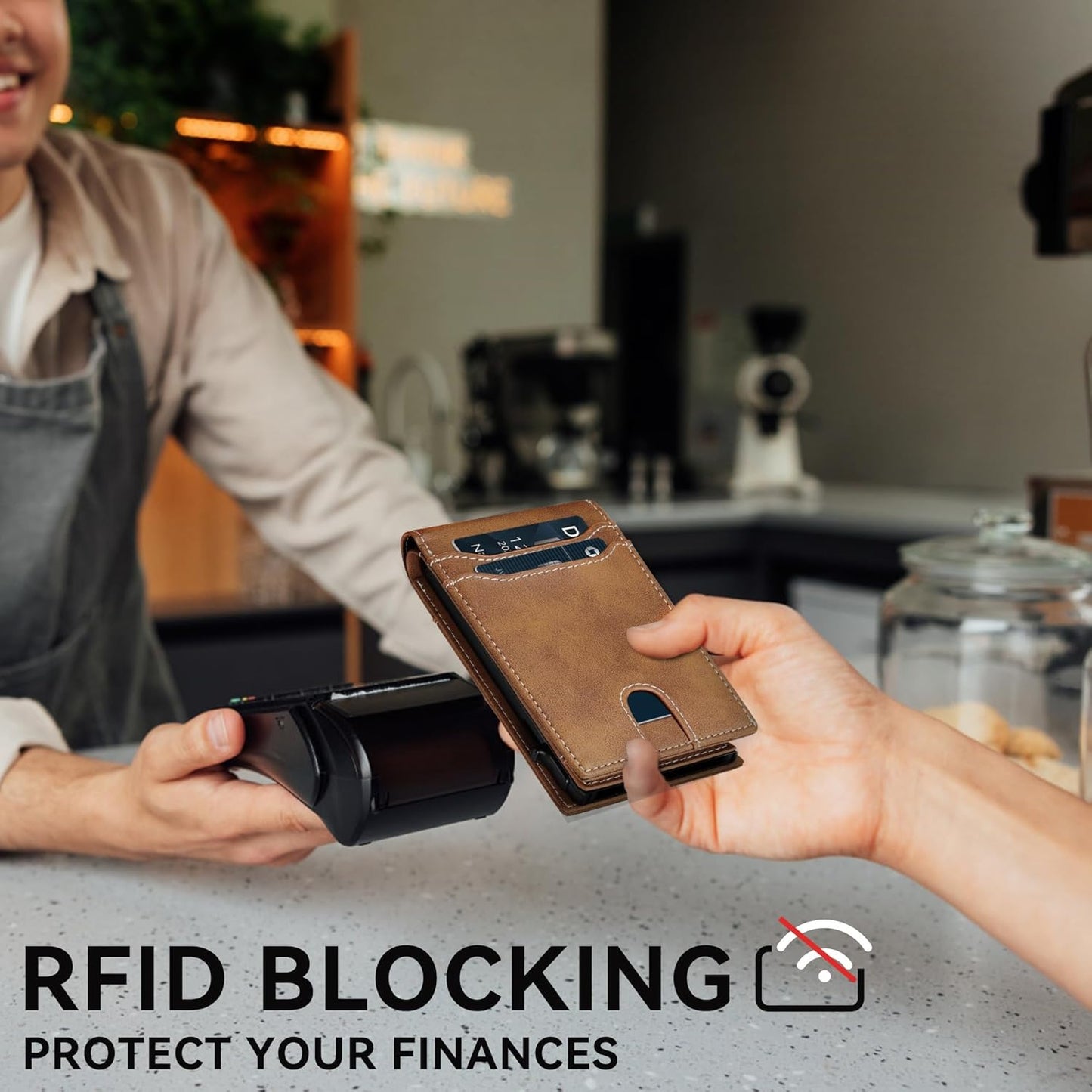 furid Card Wallet For Men Slim: Smart Rfid Minimalist Front Pocket Pop