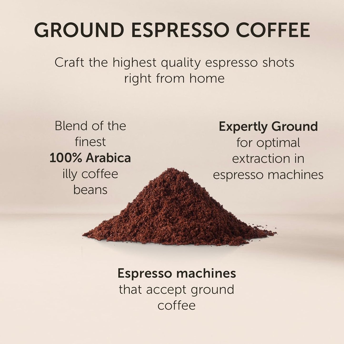 Illy Classico Ground Espresso Coffee, Medium Roast Roast With Notes Of