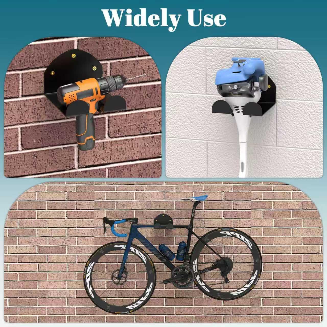 (2 Pack) Garage Organizer Trimmer Rack, Wall Mount Garden Power Tool H