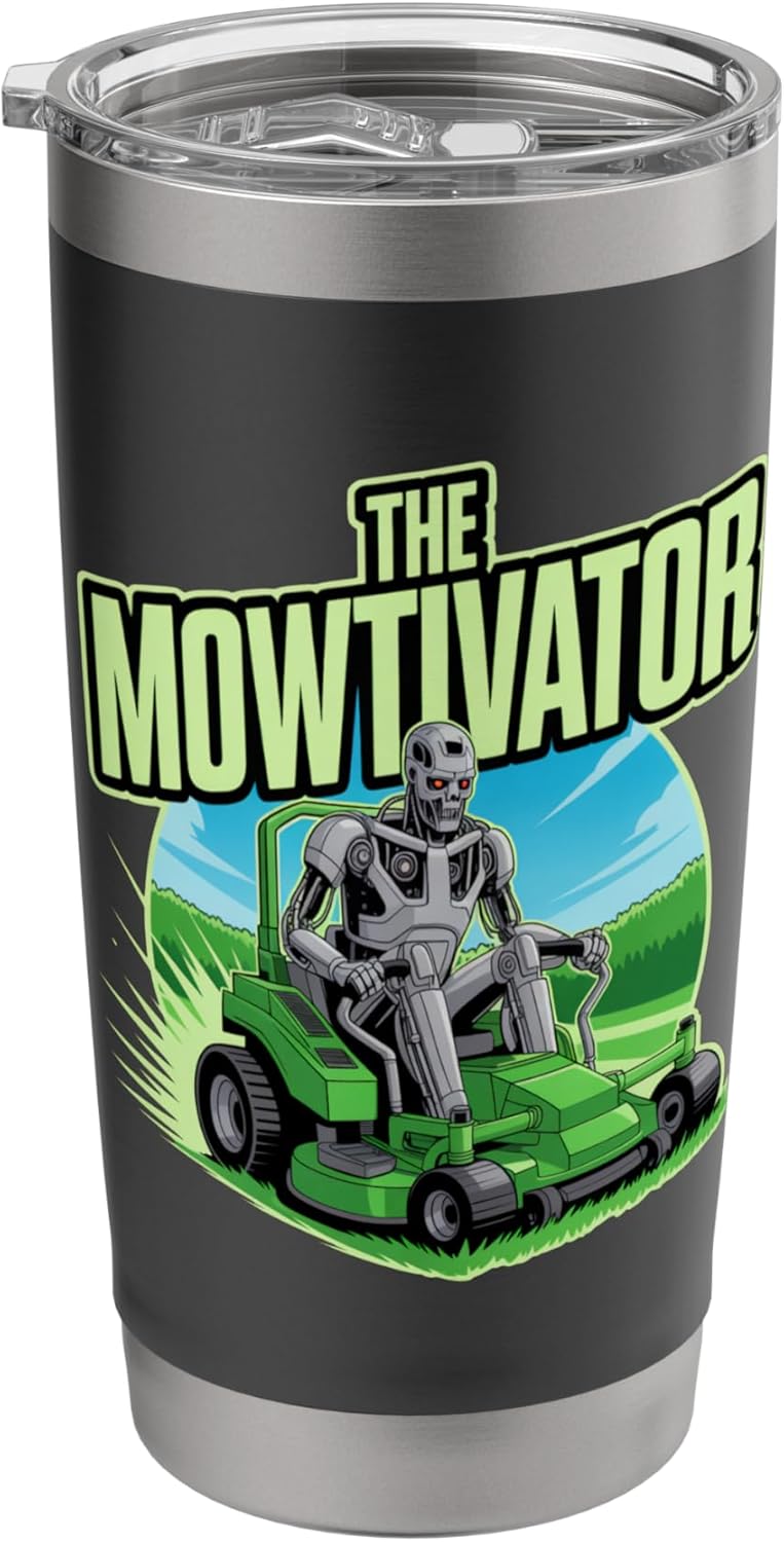 The MOWtivator/Zero-turn Funny Lawn care. Stainless Steel Insulated Tumbler