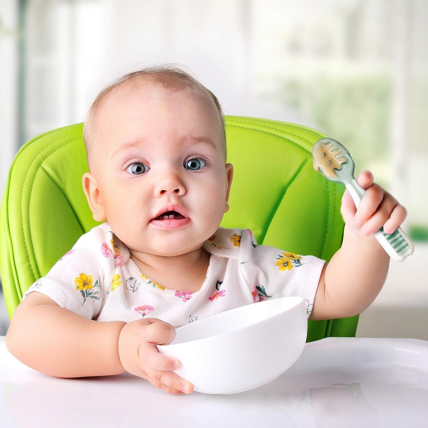NumNum Baby Spoons Set, Baby Essentials Pre-Spoon GOOtensils for 6+ Mo