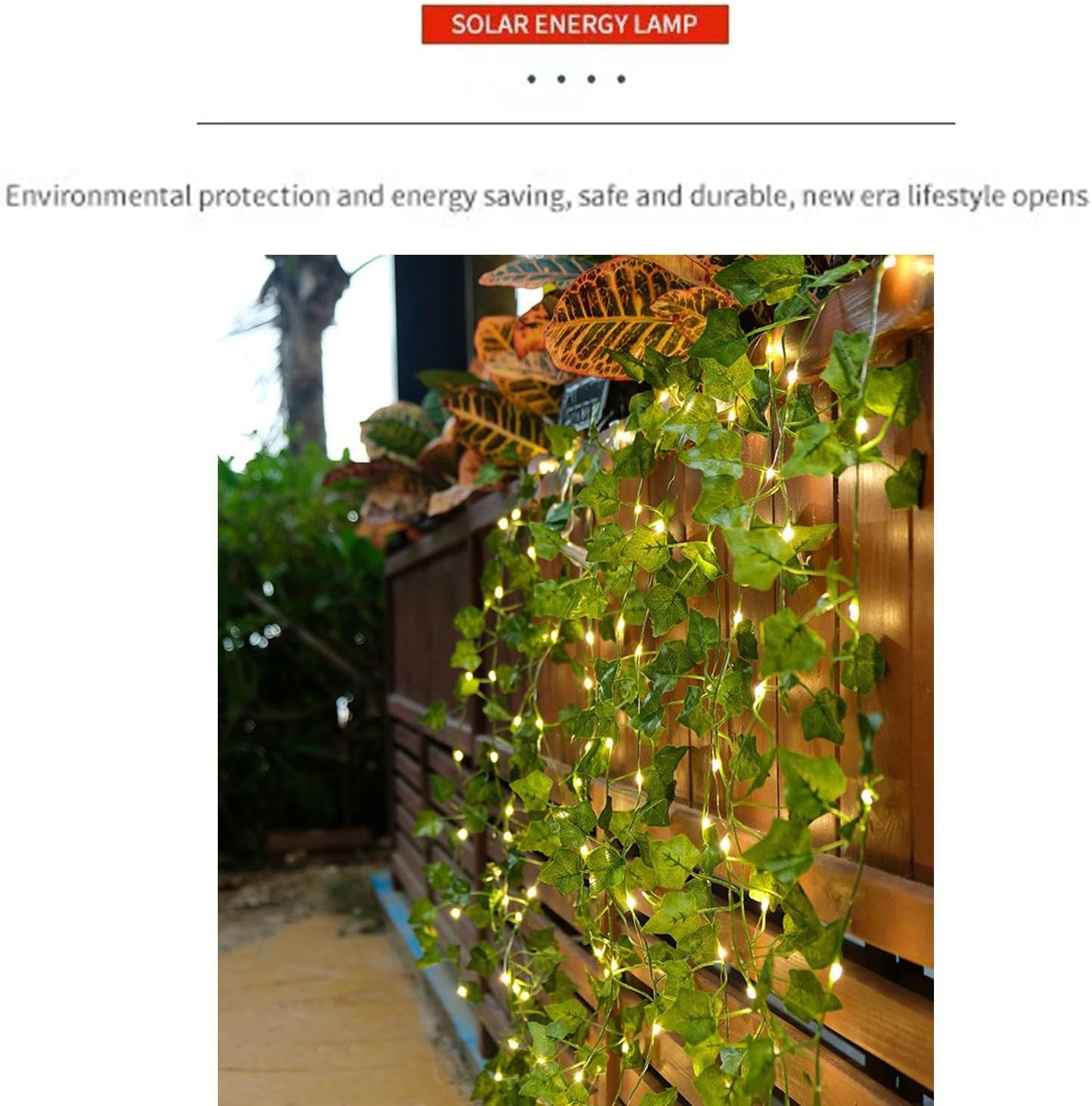 Christmas Lights Outdoor, Solar Vine String Lights with 8 Modes, Waterproof 2-10M Fairy Lights for Garden, Xmas Tree, Holiday & Wedding Decor(10m/32.8ft,Sol Pwr,5)