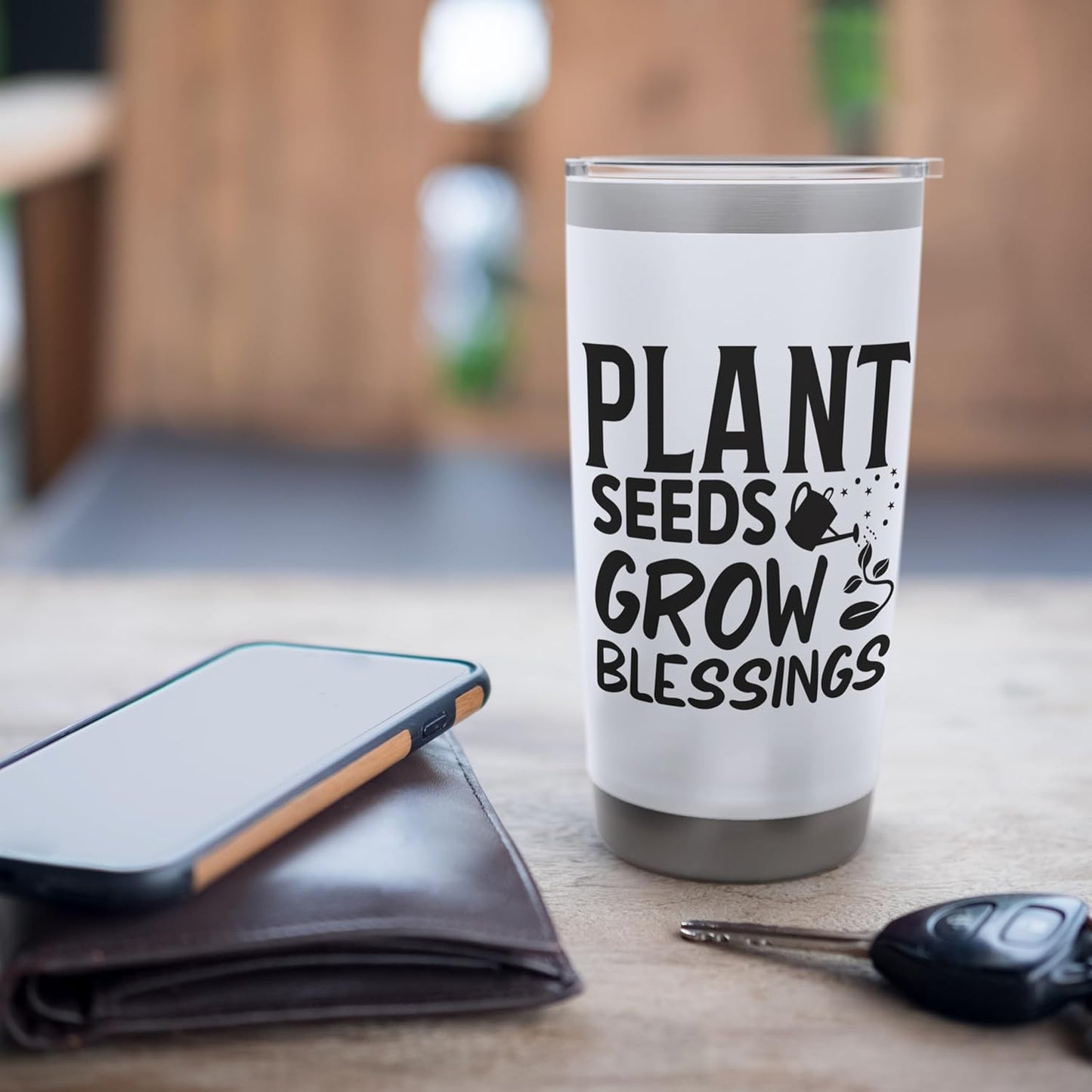 Fun Garden Quote Gardeners Plant Seeds Grow Gardening Stainless Steel Insulated Tumbler