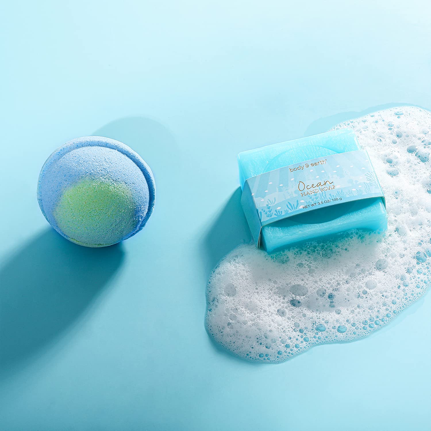 Gifts for Women, Bath and Body Womens Gift Sets with 5 Pcs Ocean Scent
