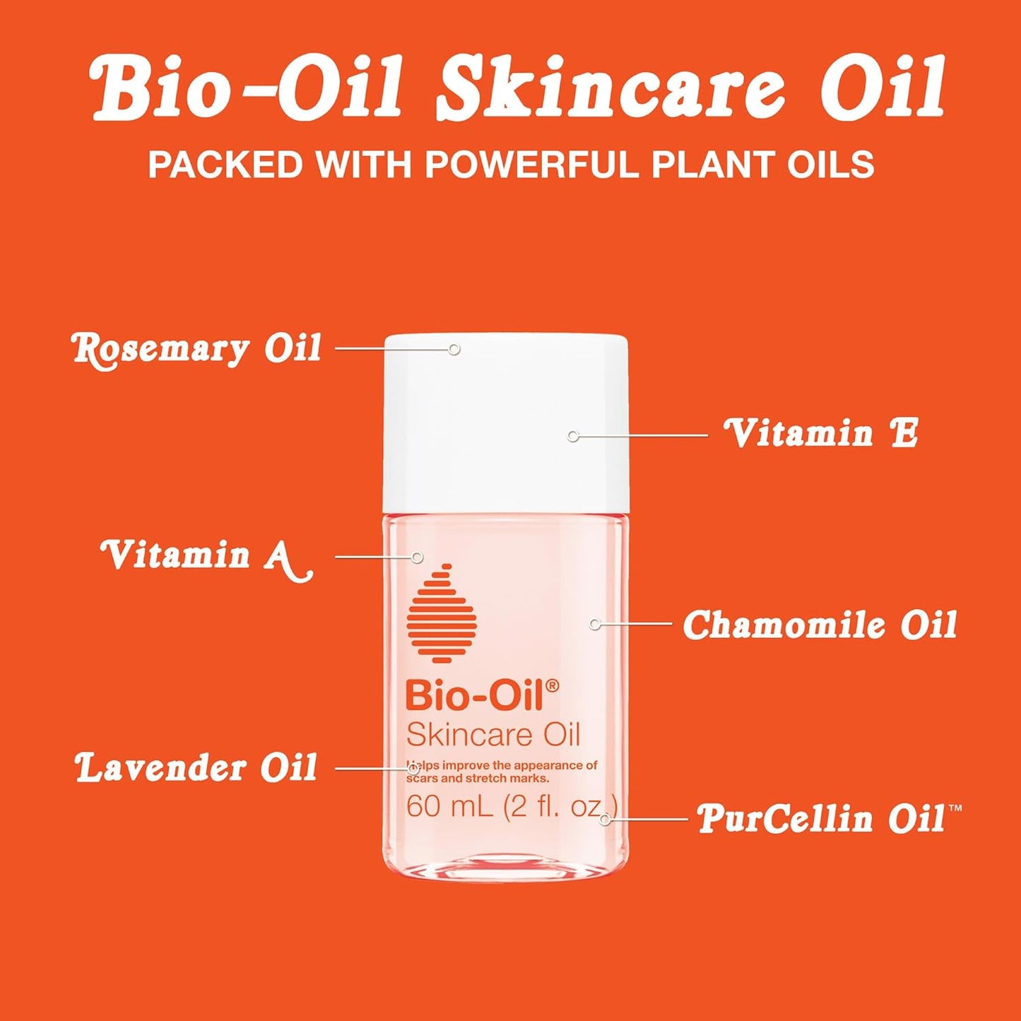Bio-Oil Skincare Body Oil Serum, Face and Body Moisturizer with Vitami