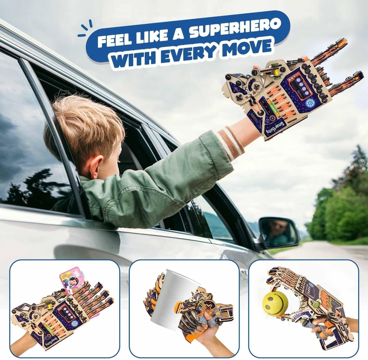 Smartivity DIY Robotic Mechanical Hand STEM Toy for Kids 8-14 Years Ol
