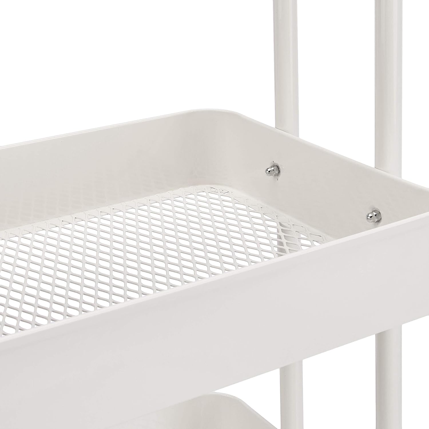 Amazon Basics 3-Tier Rolling Utility Cart, Storage Organizer, Lockable