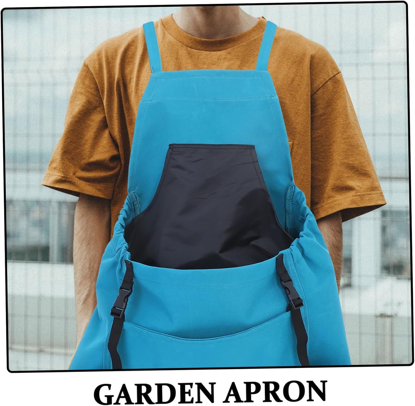 PRETYZOOM Gardening Harvesting Apron Large Storage Pouch Vegetable Fruit Picking Adjustable Straps Oxford Fabric