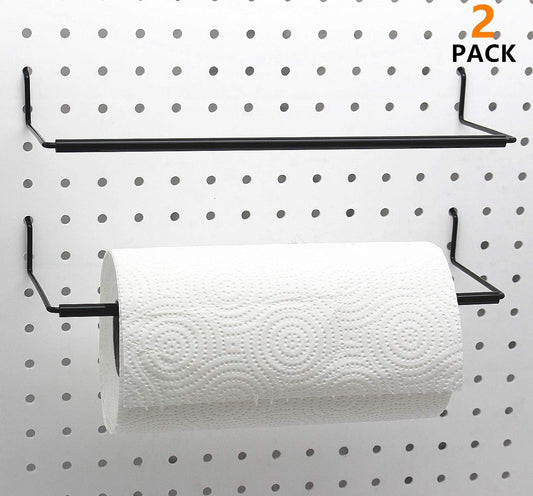 Paper Towel Holder for Pegboard, Extendable, Fit Any Standard Pegboard