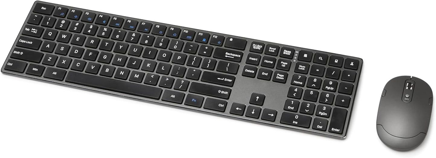 Amazon Basics Ultra Premium Wireless Keyboard and Mouse Combo, Recharg
