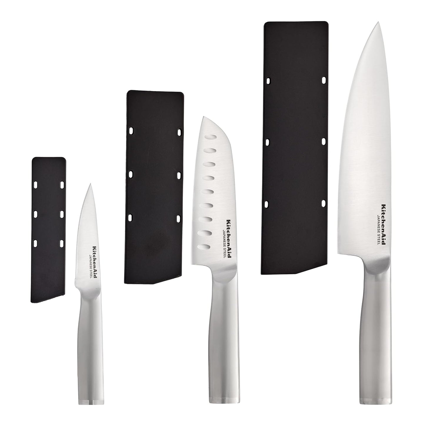 KitchenAid 3 Piece Forged Chef Knife Set High Carbon Japanese Steel, I