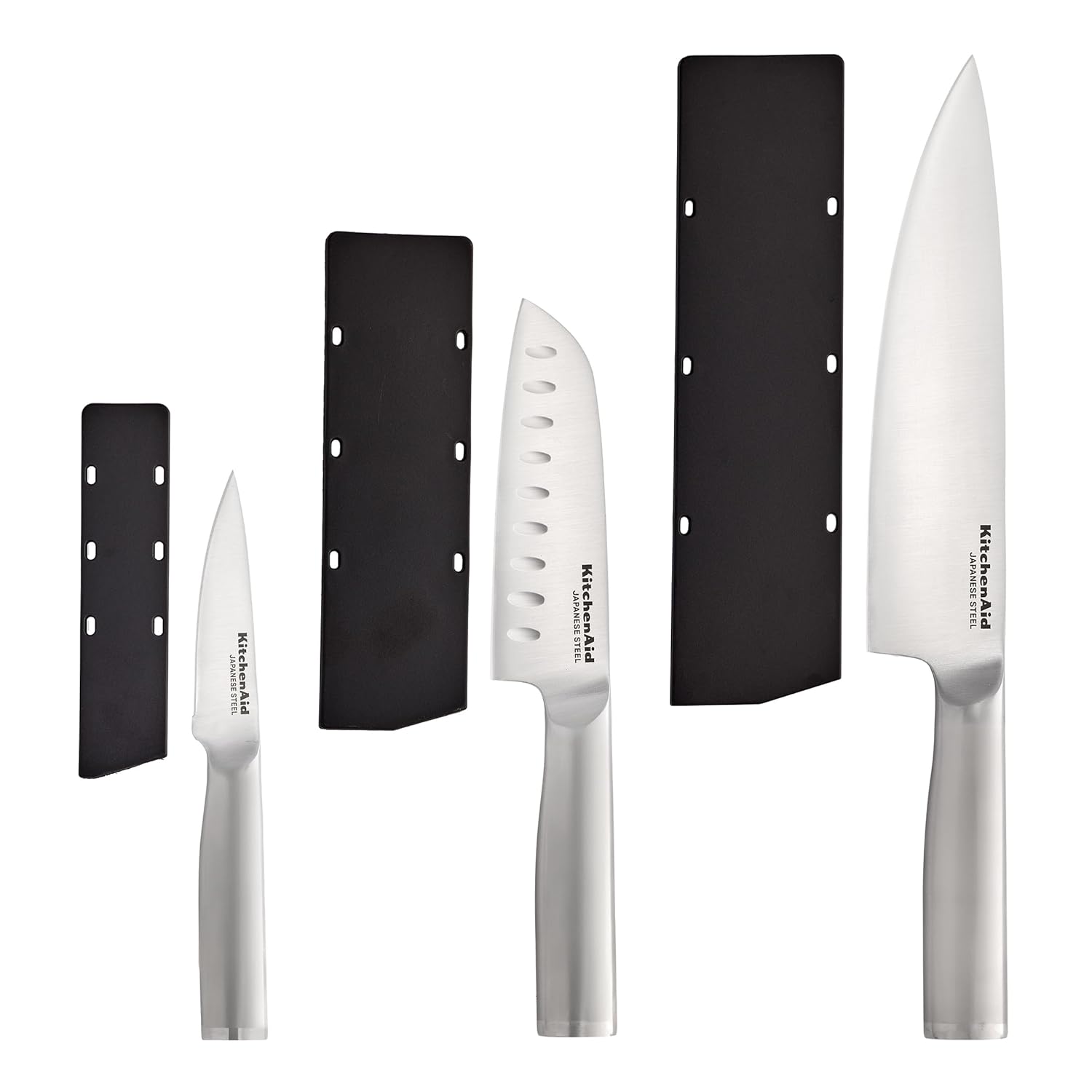 KitchenAid 3 Piece Forged Chef Knife Set High Carbon Japanese Steel, I