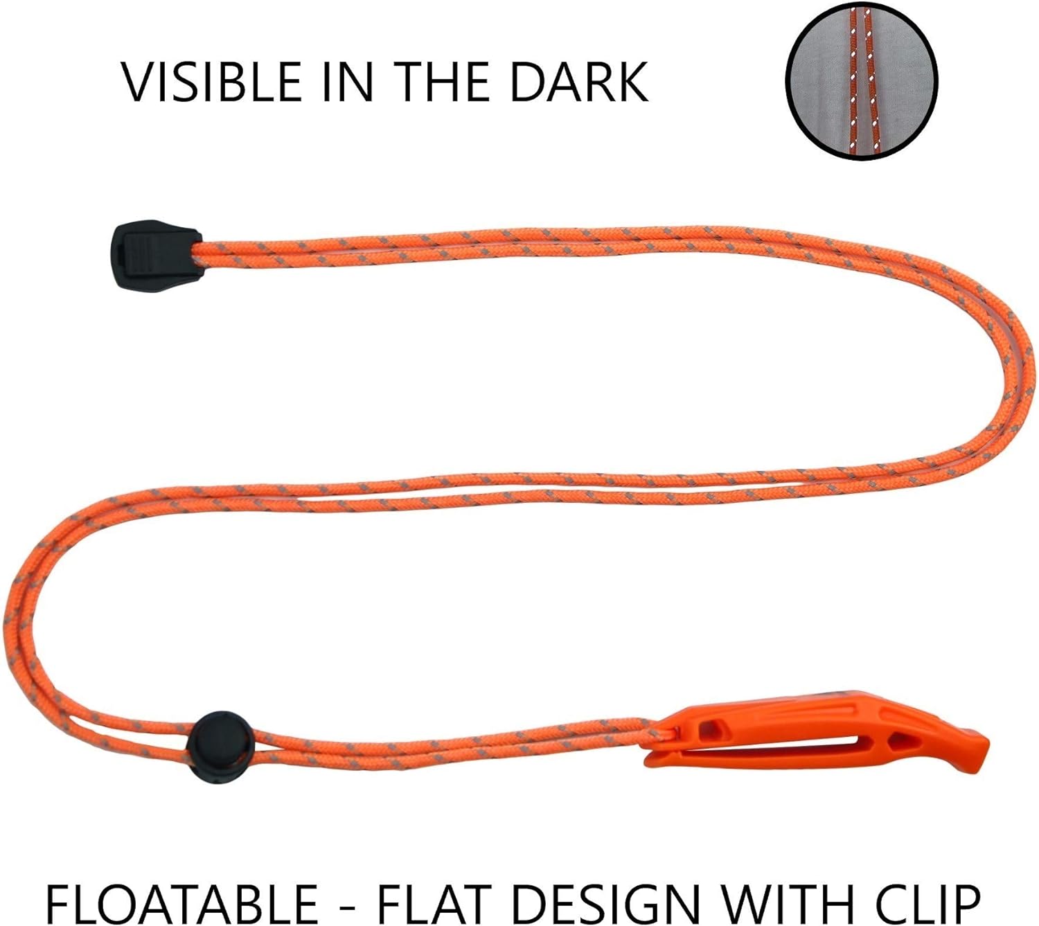 Emergency Whistles with Lanyard Safety Whistle Survival Shrill Loud Bl