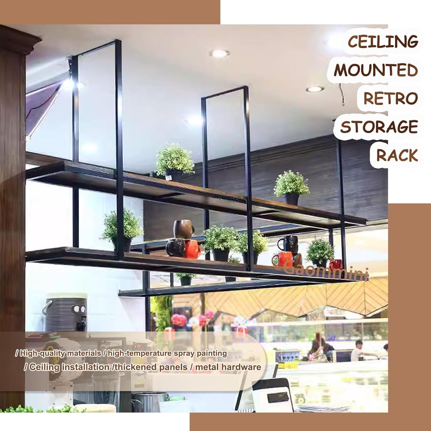 Floating Wall Mounted Plant Shelf for Plants Books and Wine Bottles De