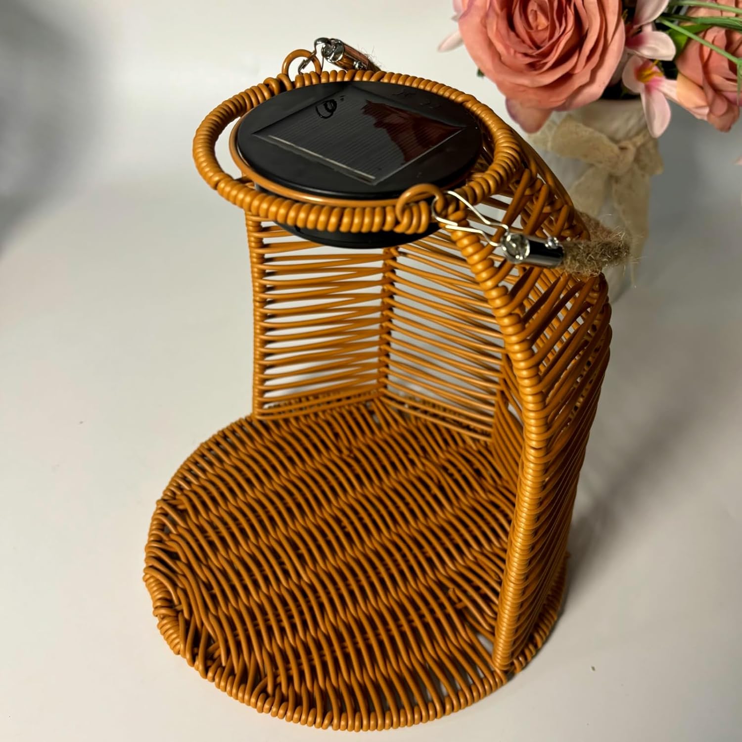 Hanging Planter for Indoor Plants, Rattan Hanging Flower Pots with Sol