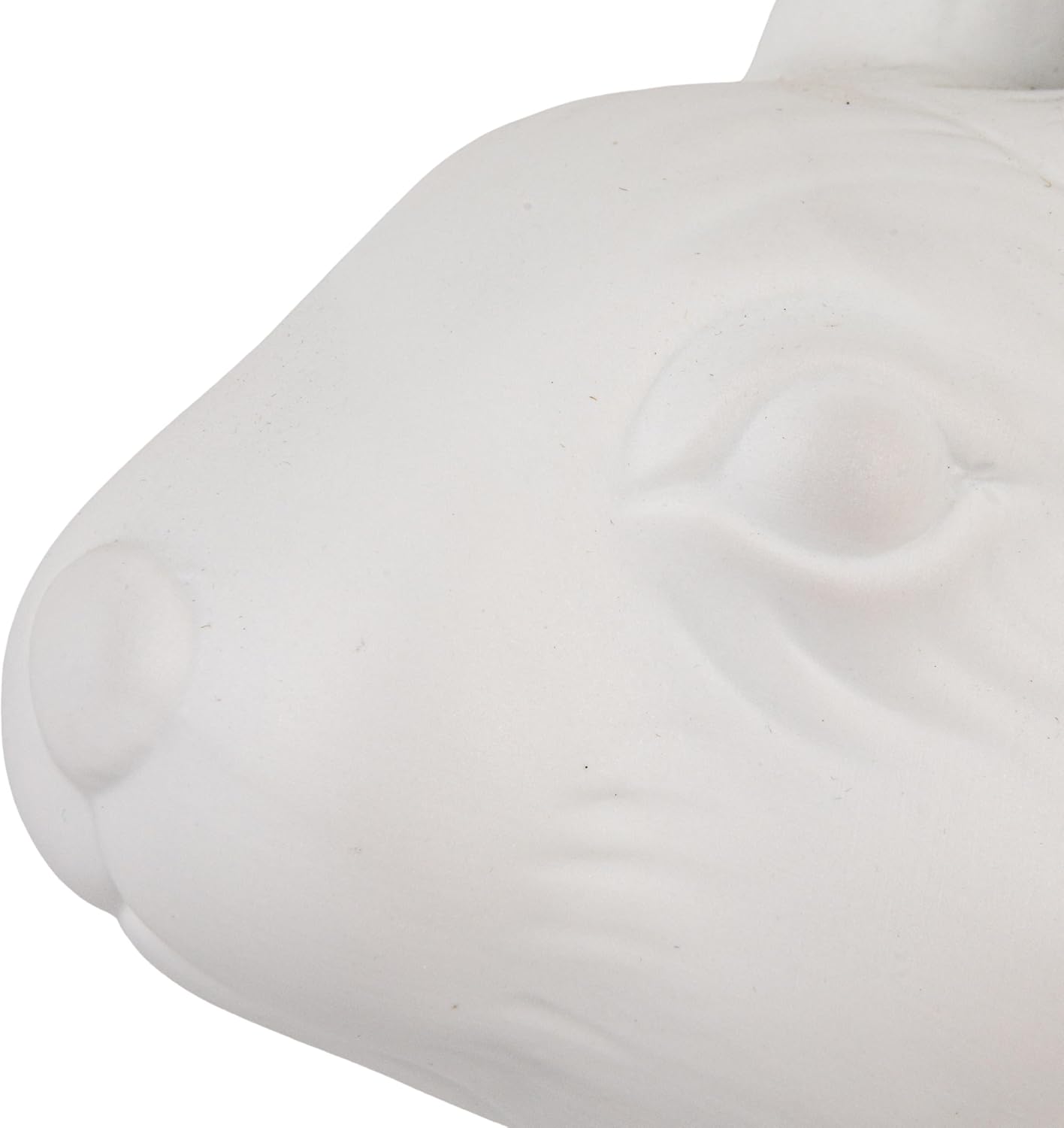 Creative Co-Op Stoneware Rabbit Shaped Lamp with Inline Switch, Bisque