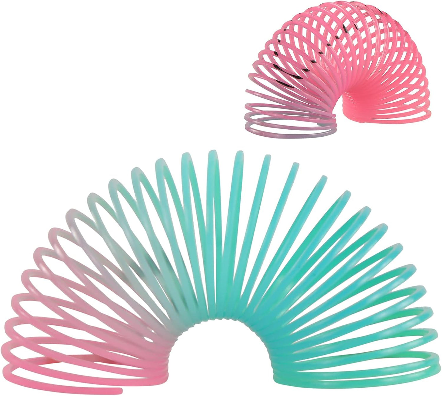 30 Pack Spring Rainbow Magic Fidget Stress Coil Mini Springs Bulk Toys