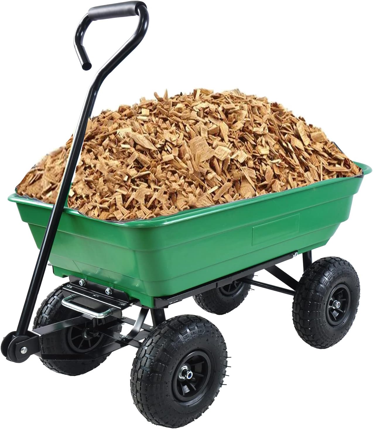 Garden Cart Outdoor Utility Wagon with Solid Wheels Beach Wagon,All Te