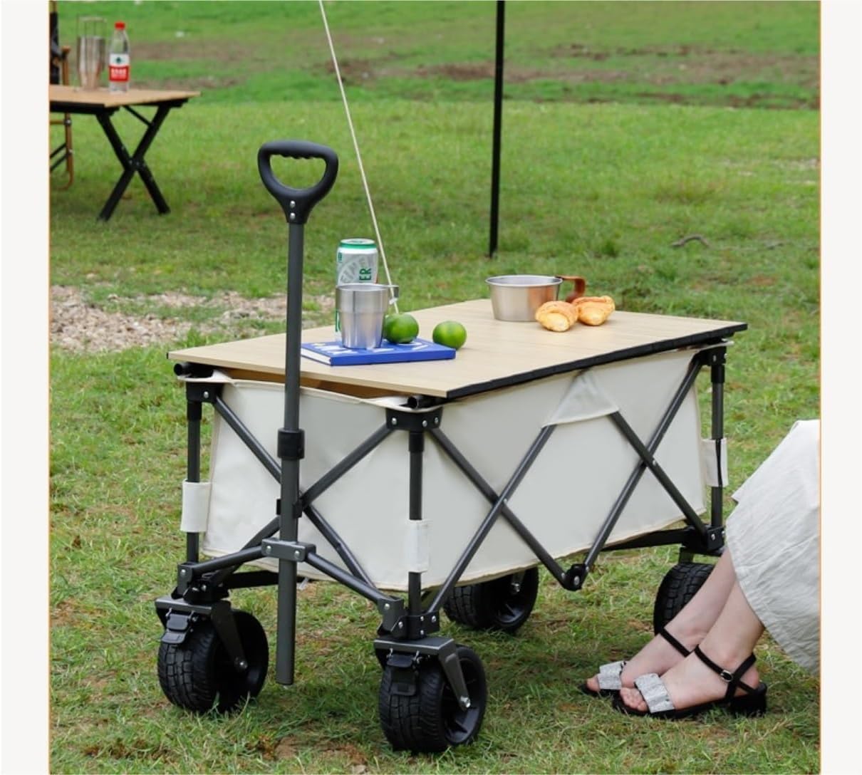 Wagon Cart Beach Wagon Garden Wagon Folding Utility Wagon Heavy Duty W