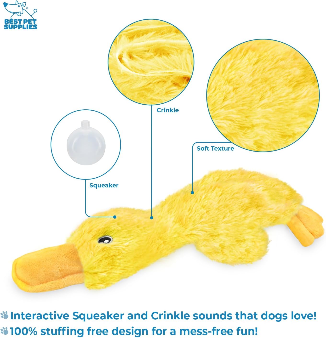 Best Pet Supplies Interactive Squeaky Dog Chew Toy, Ideal Dog Toys for
