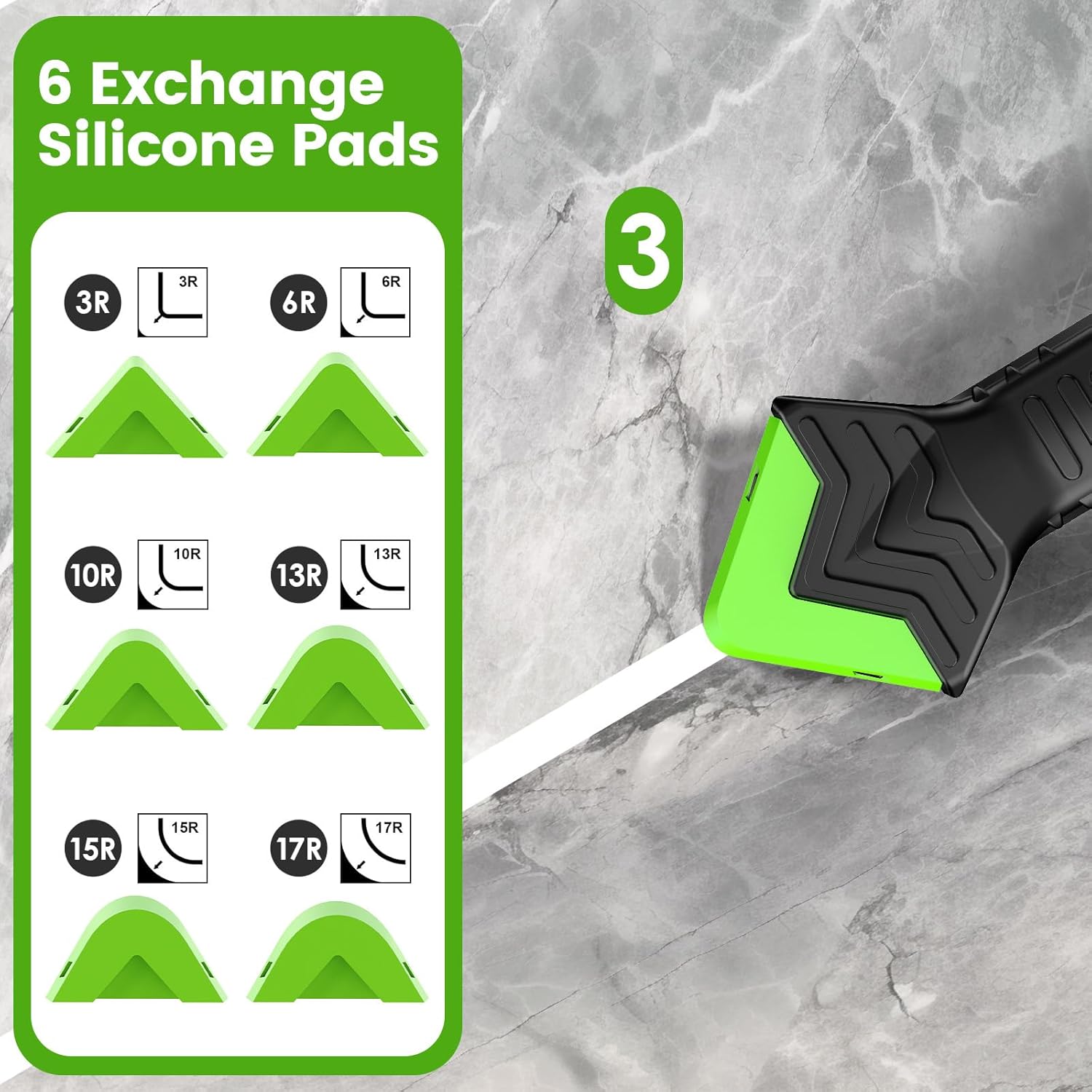 Caulking Tool 5 in 1 Silicone Caulking Grout Removal Sealant Finishing