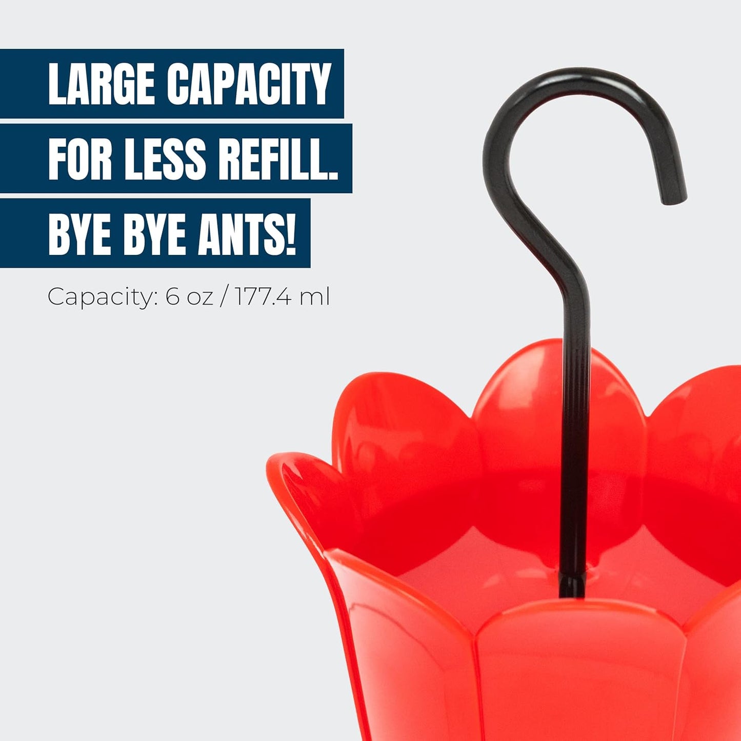 MEKKAPRO Ant Moat for Hummingbird Feeders - Heavy Duty Iron Ant Guard for Hummingbird Feeder, Ant Traps & Cups for Hummingbird Feeders, Easy to Install Hummingbird Ant Guard (6oz)