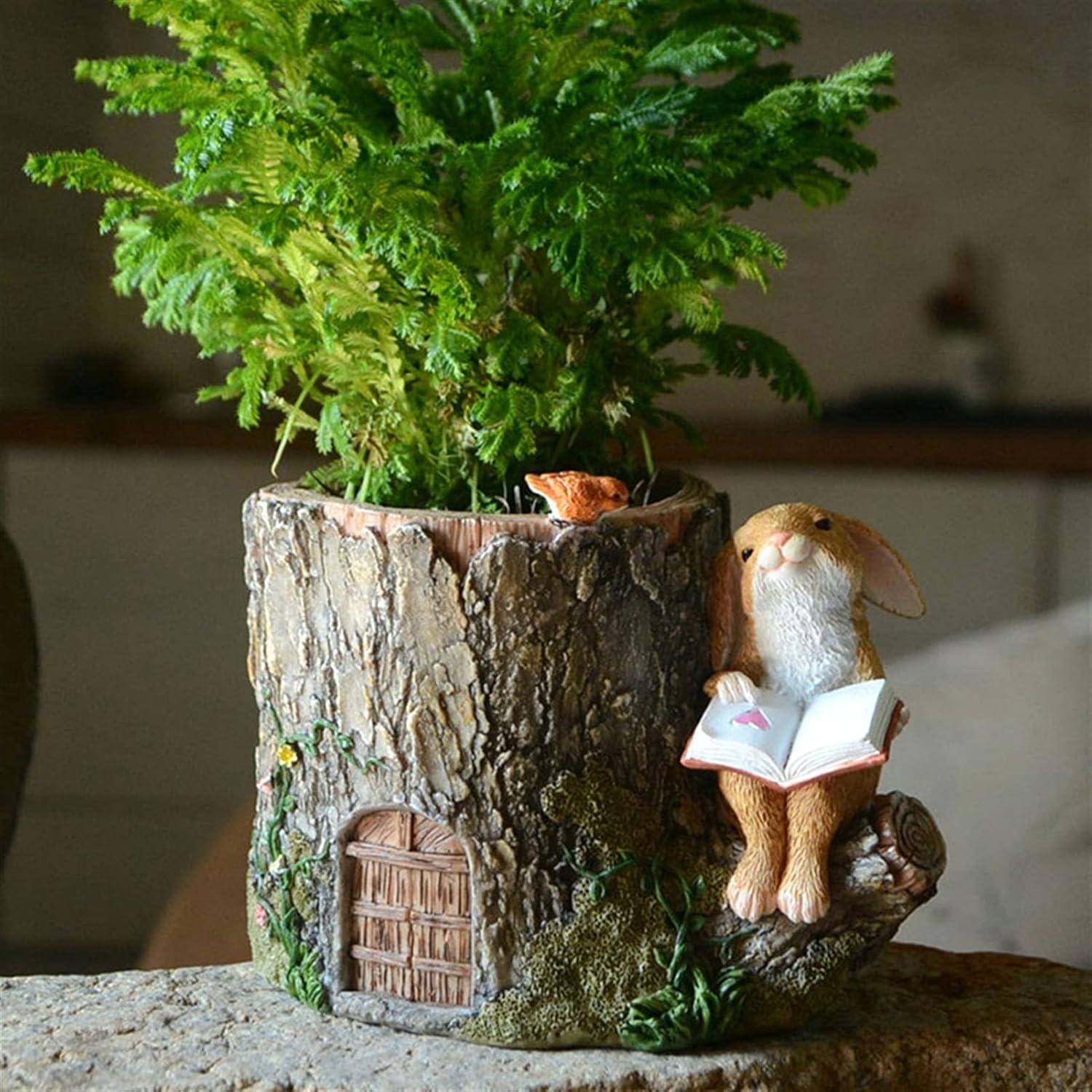 Desktop Decorations Creative Desktop Ornaments Cute Rabbit Flower Pots